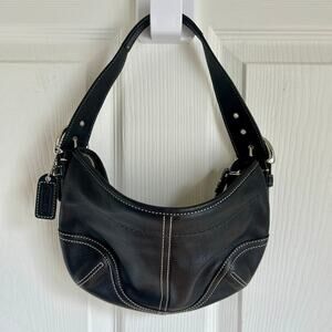 Vintage Coach Soho Small Black Leather Hobo Bag | Vintage Coach Purse
